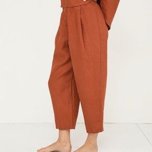 Elizabeth Suzann Andy Pants S-S midweight linen Terra